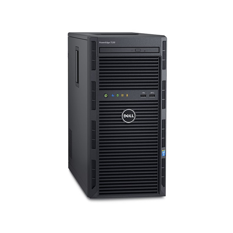 Dell PowerEdge T130 Tower Server, Intel Xeon E3-1220 v6, 8GB RAM, 2x 1TB SATA, DVD-RW, PERC H330, Dell 3 YR WTY