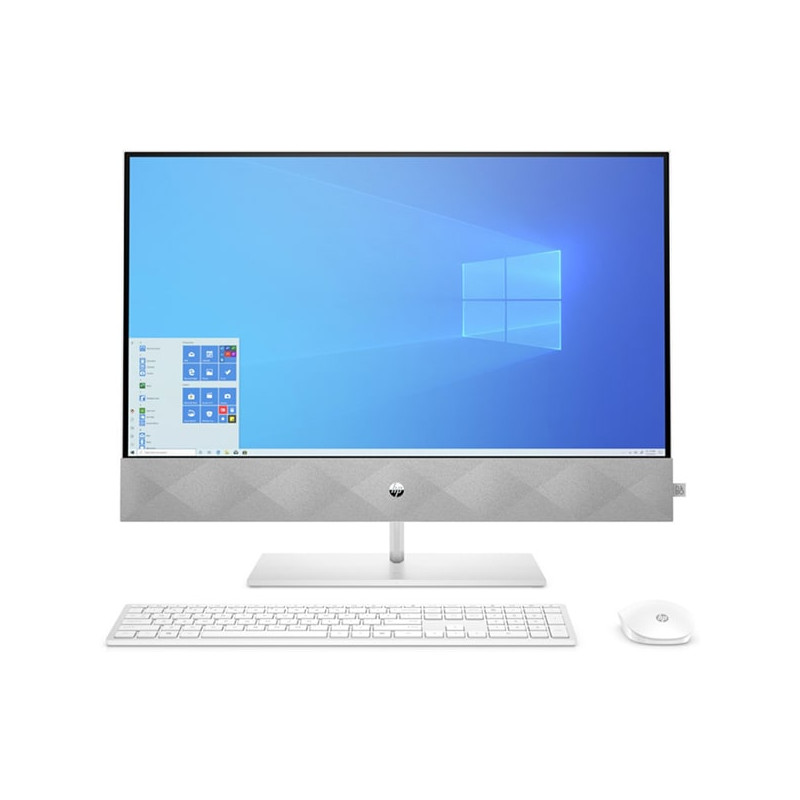 HP Pavilion 27-d0005na All-in-one, White, Intel Core i7-10700T, 8GB RAM, 1TB SSD, 27" 1920x1080 FHD, HP 1 YR WTY