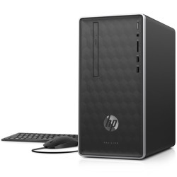 HP Pavilion 590-a0010nl Desktop, Ash, AMD A9-9425, 8GB RAM, 1TB SATA, DVD-RW, HP 1 YR WTY, Italian Keyboard