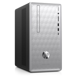 HP Pavilion 590-p0038na Desktop, Silver, AMD Ryzen 5 2400G, 8GB RAM, 2TB SATA, DVD-RW, HP 1 YR WTY