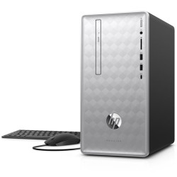 HP Pavilion 590-p0038na Desktop, Silver, AMD Ryzen 5 2400G, 8GB RAM, 2TB SATA, DVD-RW, HP 1 YR WTY