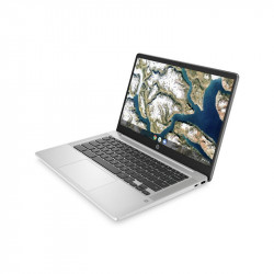 HP Chromebook 14A-na0007na, Silver, Intel Celeron N4000, 4GB RAM, 64GB eMMC, 14.0" 1920x1080 FHD, HP 1 YR WTY