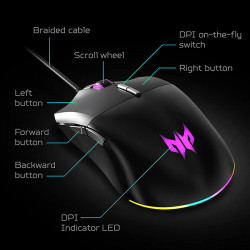 Acer Predator Cestus 330 Gaming Mouse Details