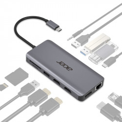Acer 12in1 Type C dongle Docking Station Ports