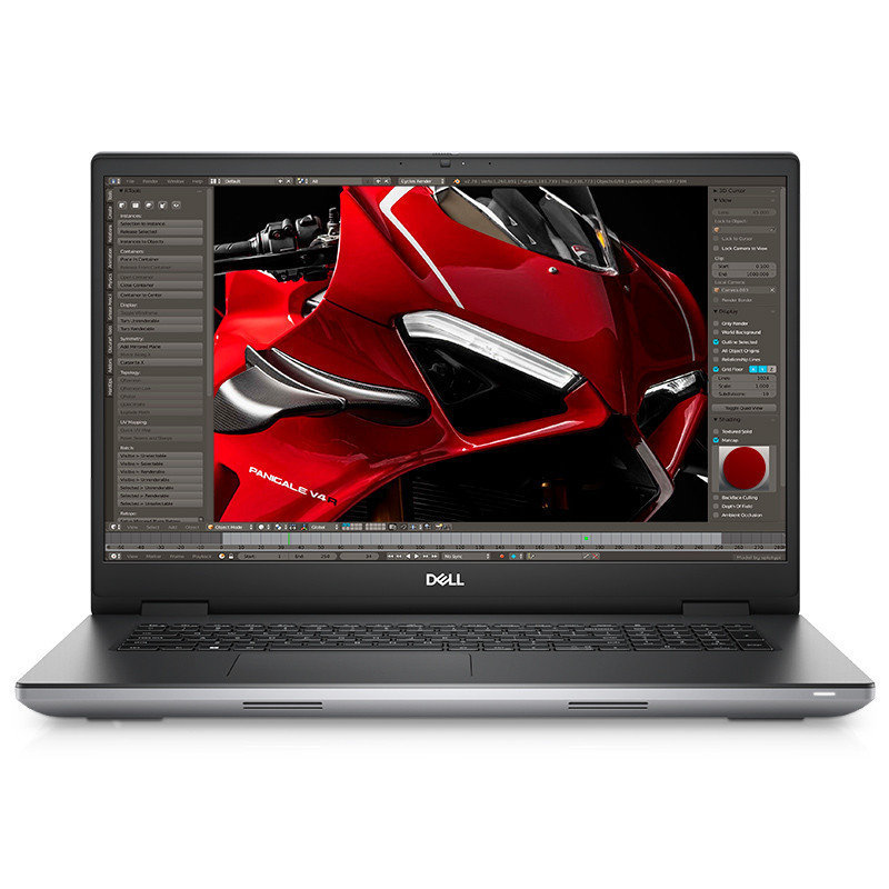 Dell Precision 17 7770 Mobile Workstation Laptop, Grey, Intel Core i7-12850HX, 16GB CAMM, 256GB SSD, 17.3" 1920x1080 FHD, 4GB Nvidia RTX A1000, Dell 3 YR WTY