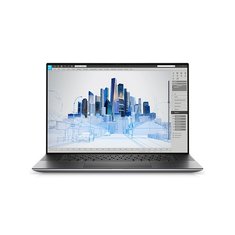 Dell Precision 17 5770 Mobile Workstation Laptop, Silver, Intel Core i9-12900H, 64GB RAM, 2TB SSD+512GB SSD, 17.3" 1920x1200 WUXGA, 12GB Nvidia RTX A3000, Dell 3 YR WTY
