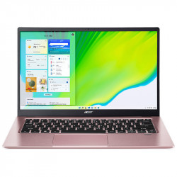 Acer Swift 1 SF114-34 Ultra-thin Laptop, Pink, Intel Pentium Silver N6000, 4GB RAM, 256GB SSD, 14" 1920x1080 FHD, Acer 1 YR UK WTY
