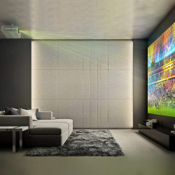 Optoma UHD52ALV 4K Smart Home Projector Room