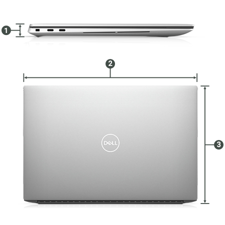 Dell XPS 15 Laptop Dimensions