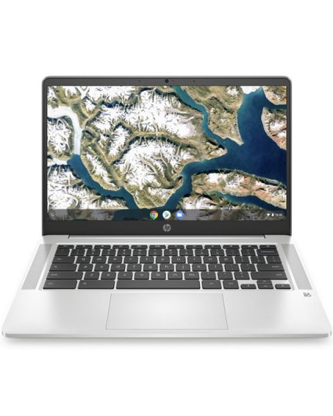 HP Chromebook 14A-na0007na, Silver, Intel Celeron N4000, 4GB RAM, 64GB eMMC, 14