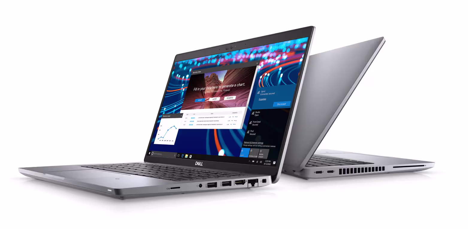 Dell Latitude 14 5420 Laptop Front and Back