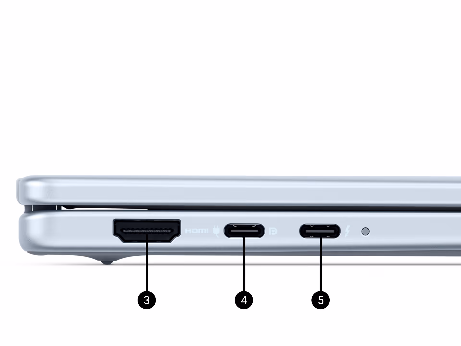 dell 16 plus left ports and slots