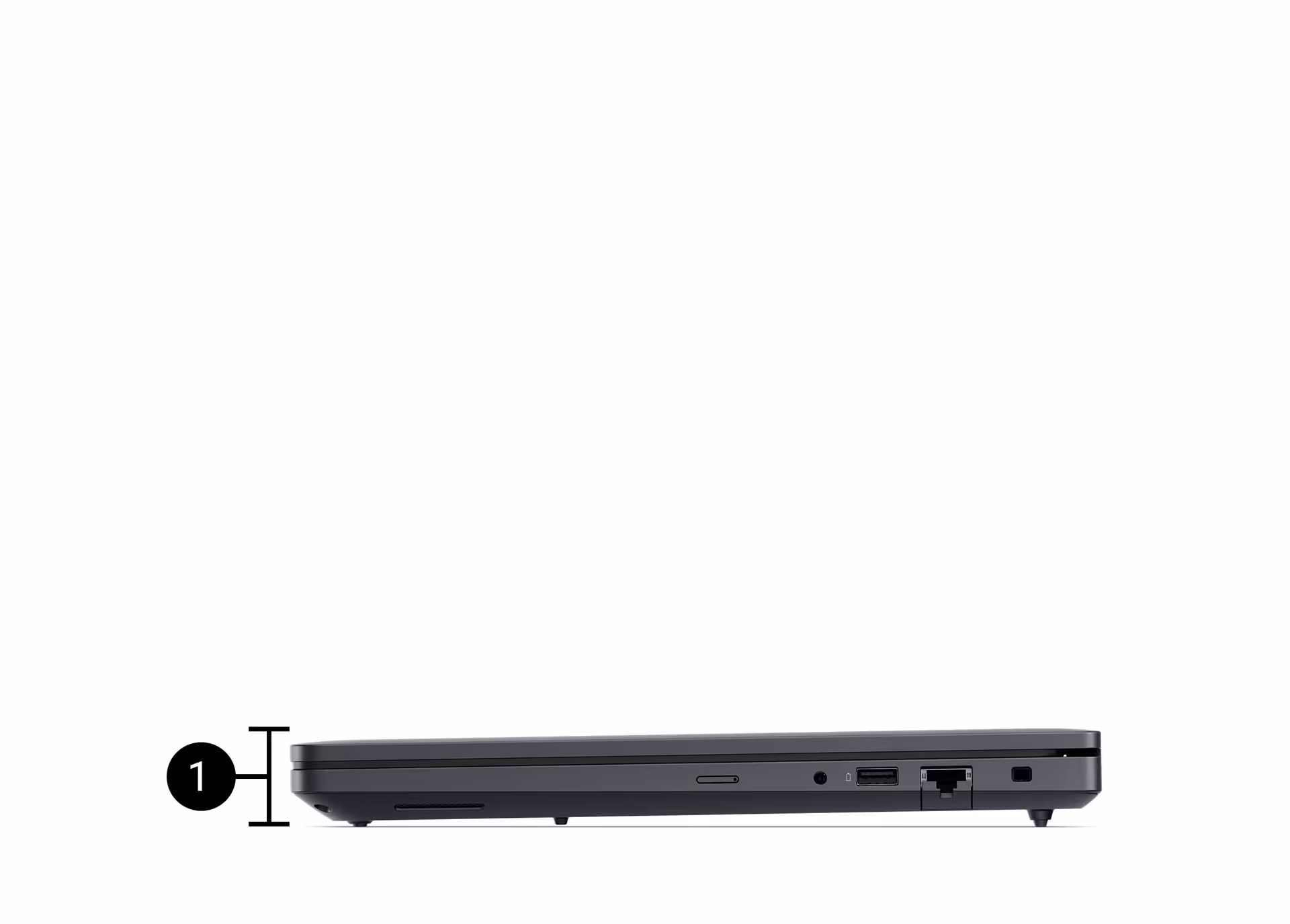 dell pro max 16 right ports and slots
