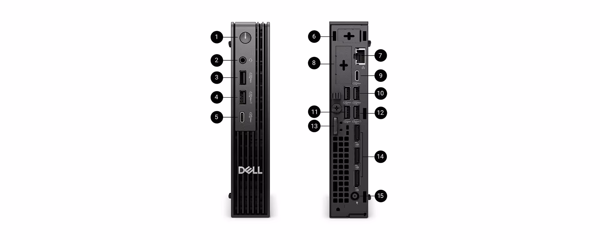 dell pro micro plus ports and slots