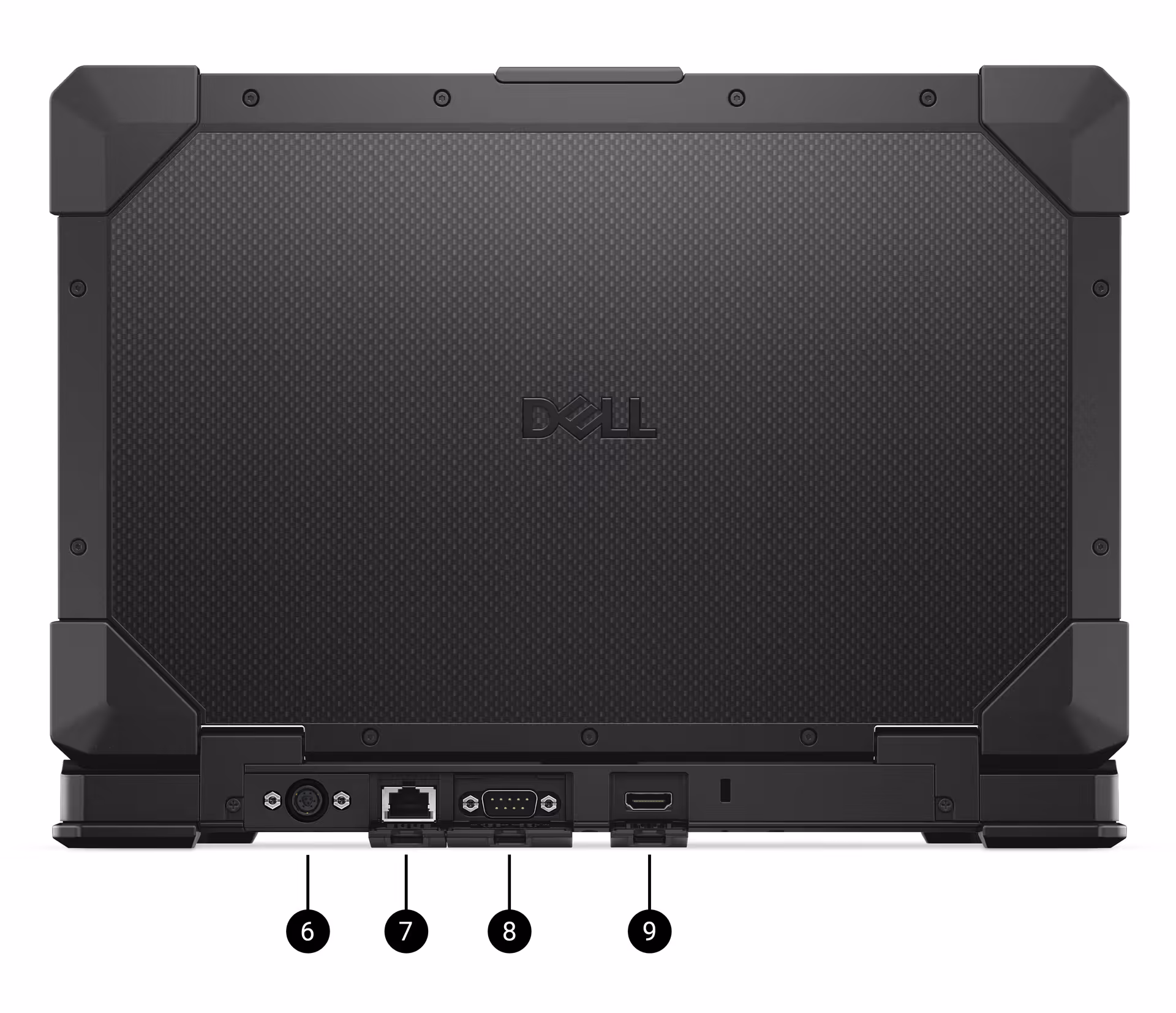 dell pro rugged 14 laptop ports and slots left side