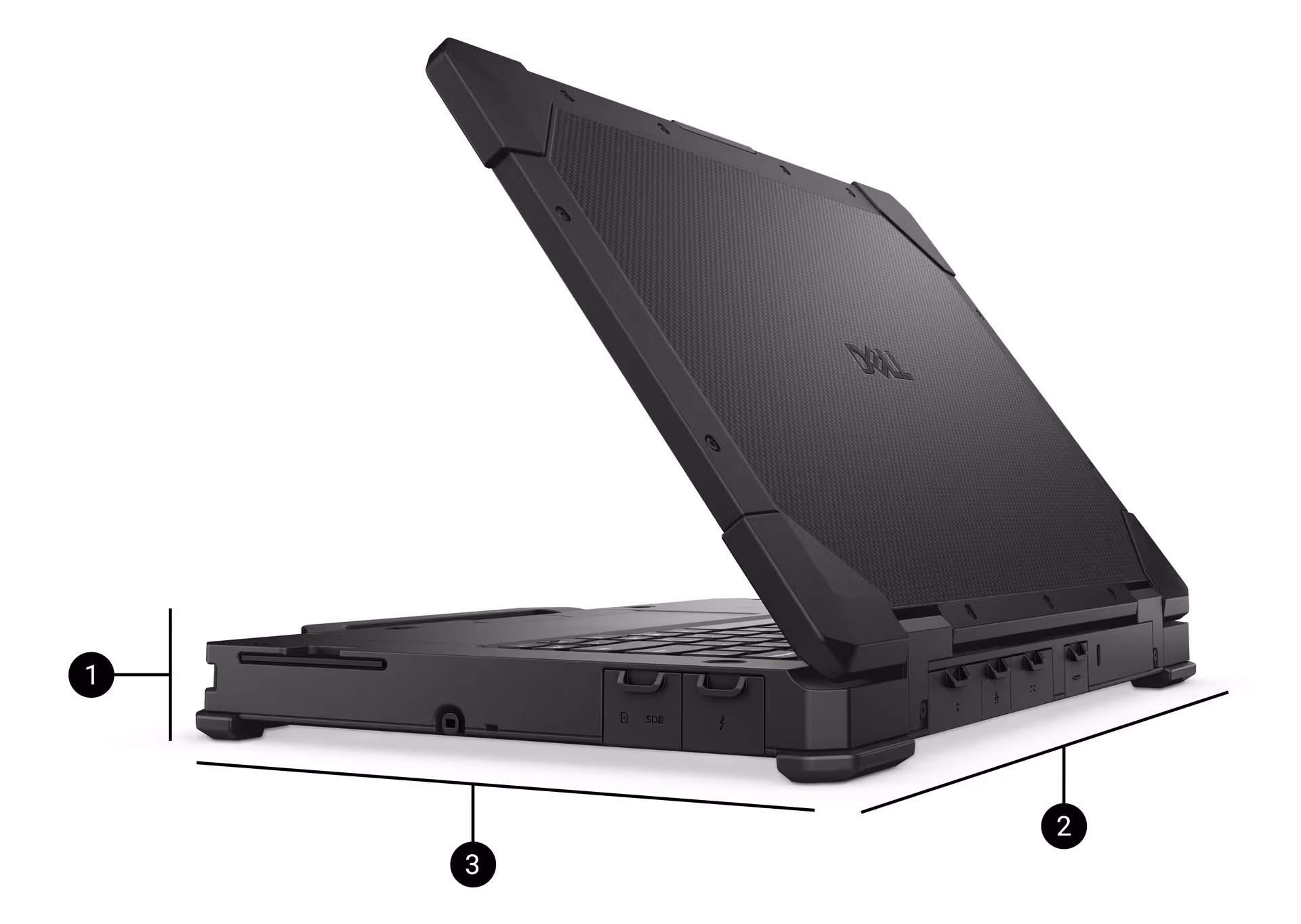 dell pro rugged 14 laptop ports and slots right side
