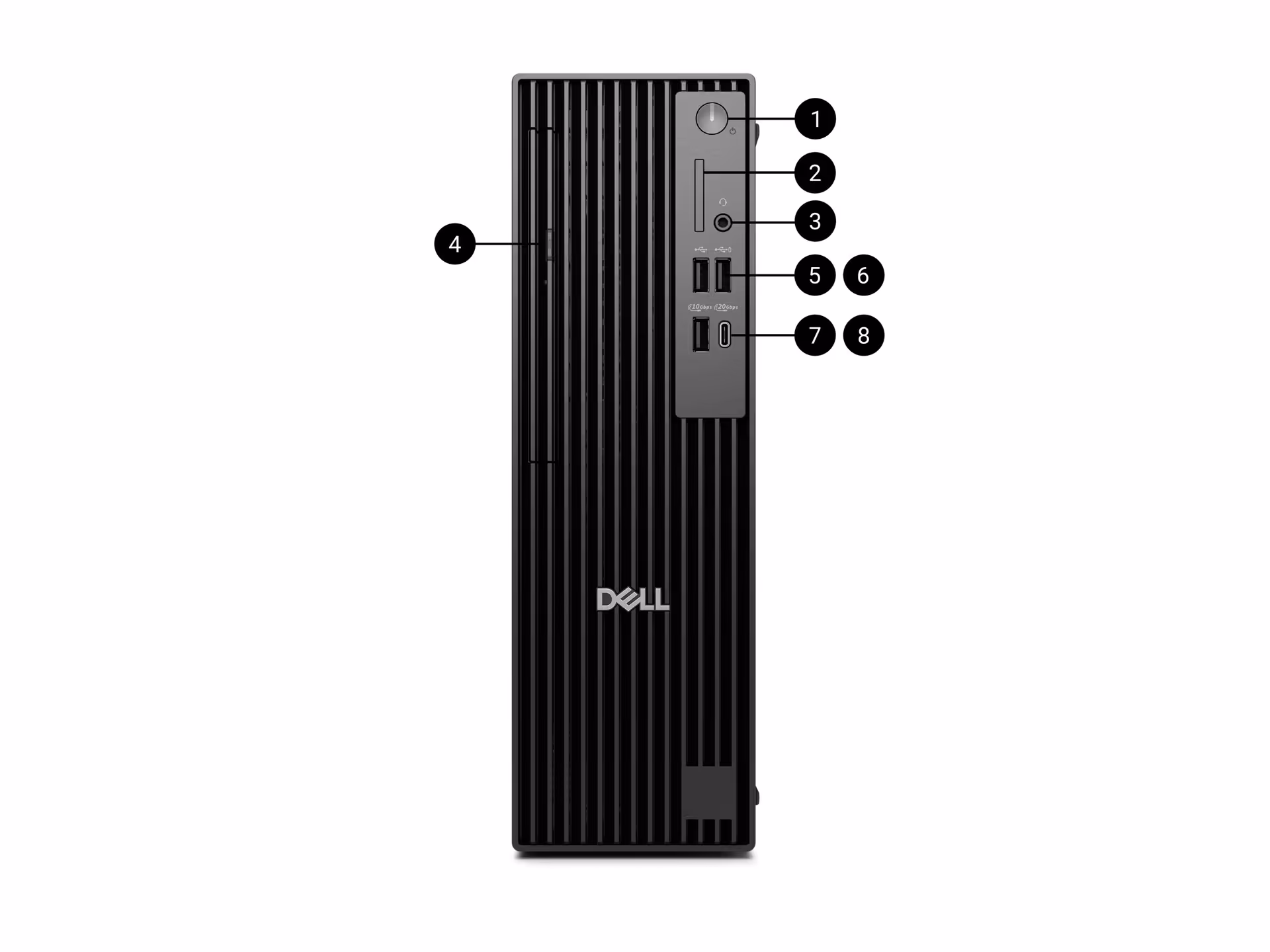 dell pro slim plus front ports and slots