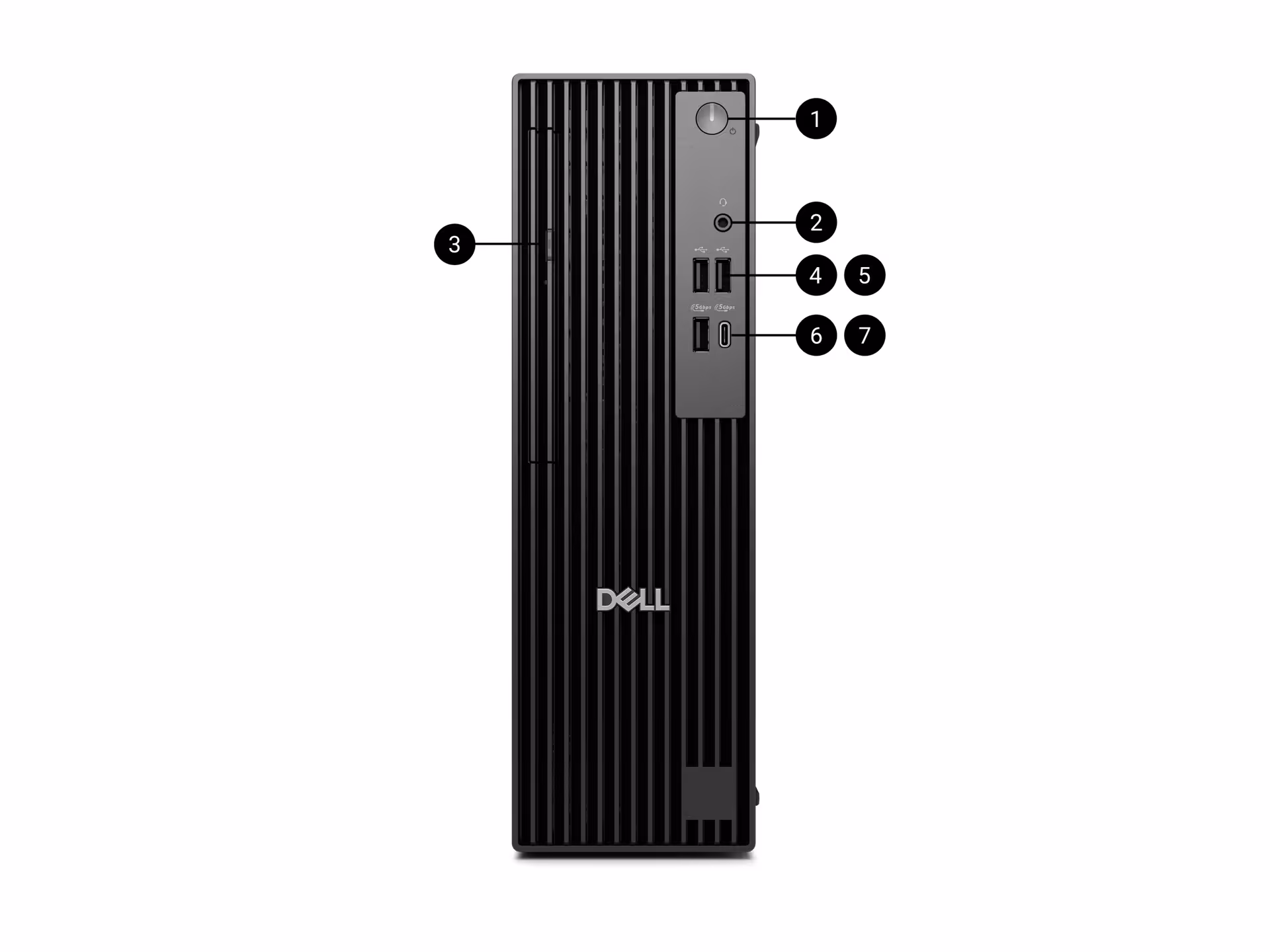 dell pro slim front ports and slots