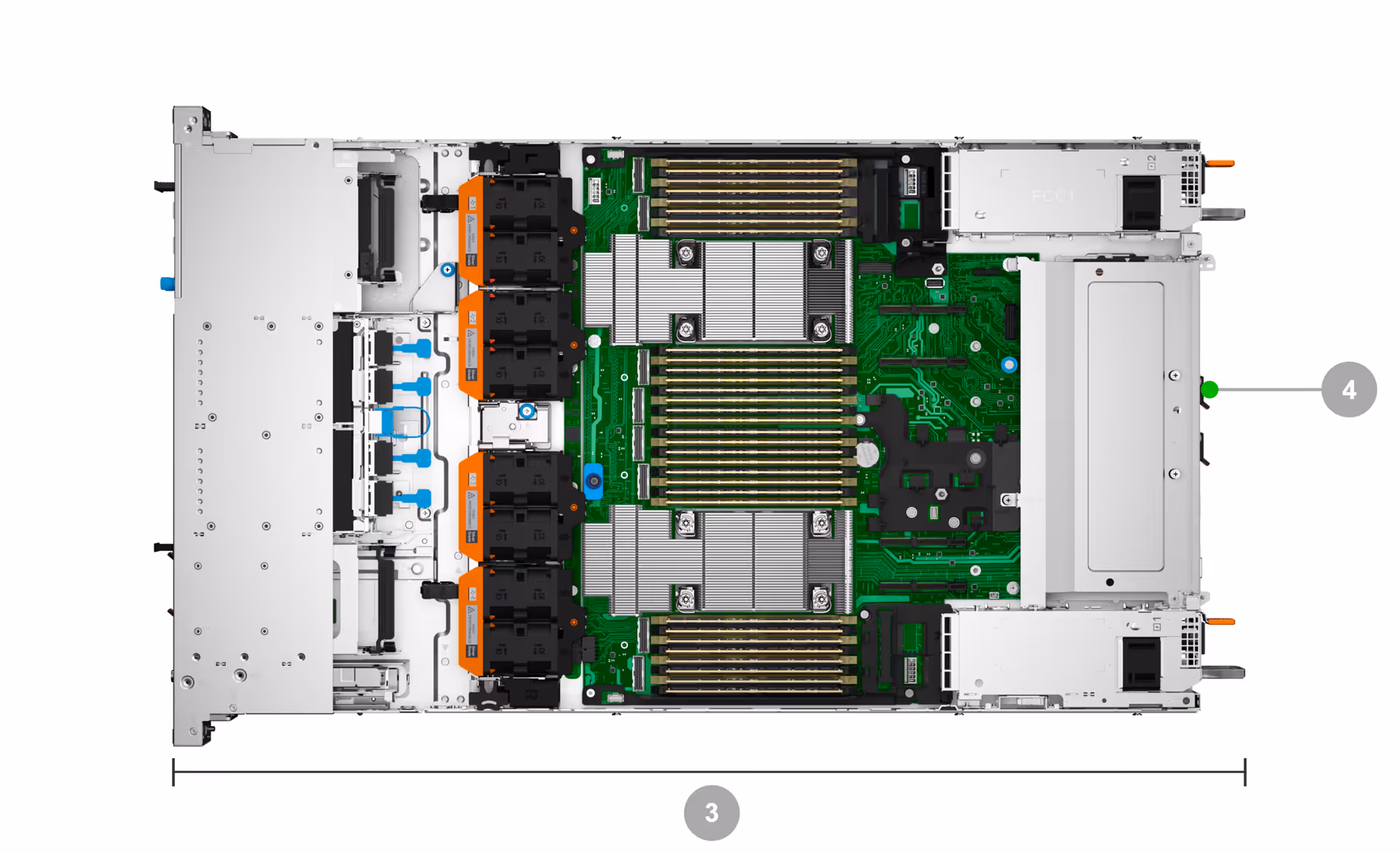 Dell PowerEdge R670 ports, dimensions and chassis details