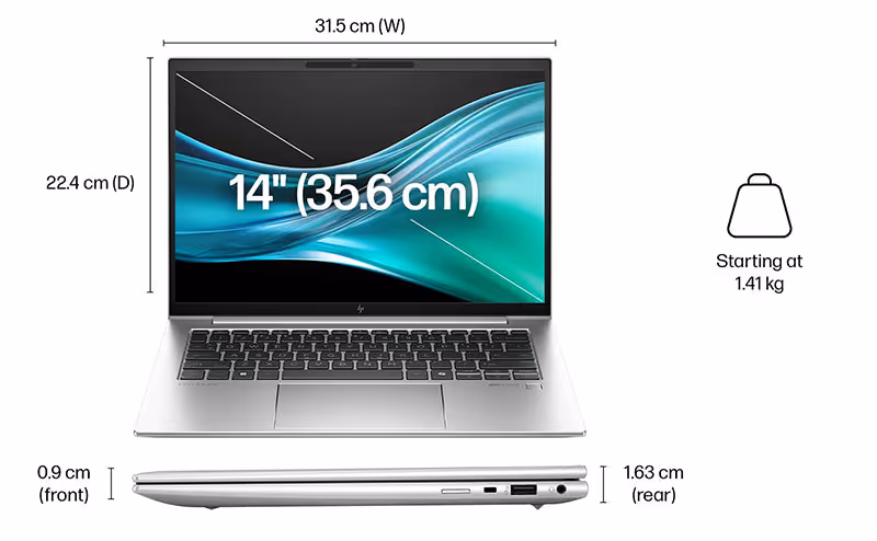 hp elitebook 840 g11 dimensions and weight