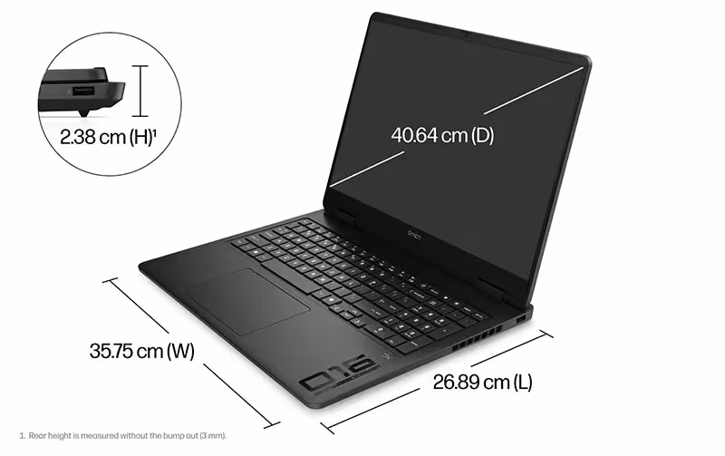 hp omen 16 gaming laptop left ports and slots